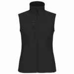 Dames softshell bodywarmer, black — productfoto 10