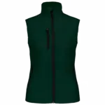 Dames softshell bodywarmer, bottle green — productfoto 13