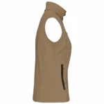 Dames softshell bodywarmer, camel — productfoto 15