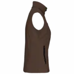 Dames softshell bodywarmer, chocolate — productfoto 18