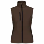Dames softshell bodywarmer, chocolate — productfoto 19