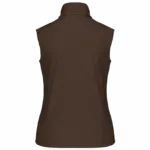 Dames softshell bodywarmer, chocolate — productfoto 20