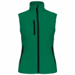 Dames softshell bodywarmer, kelly green — productfoto 25