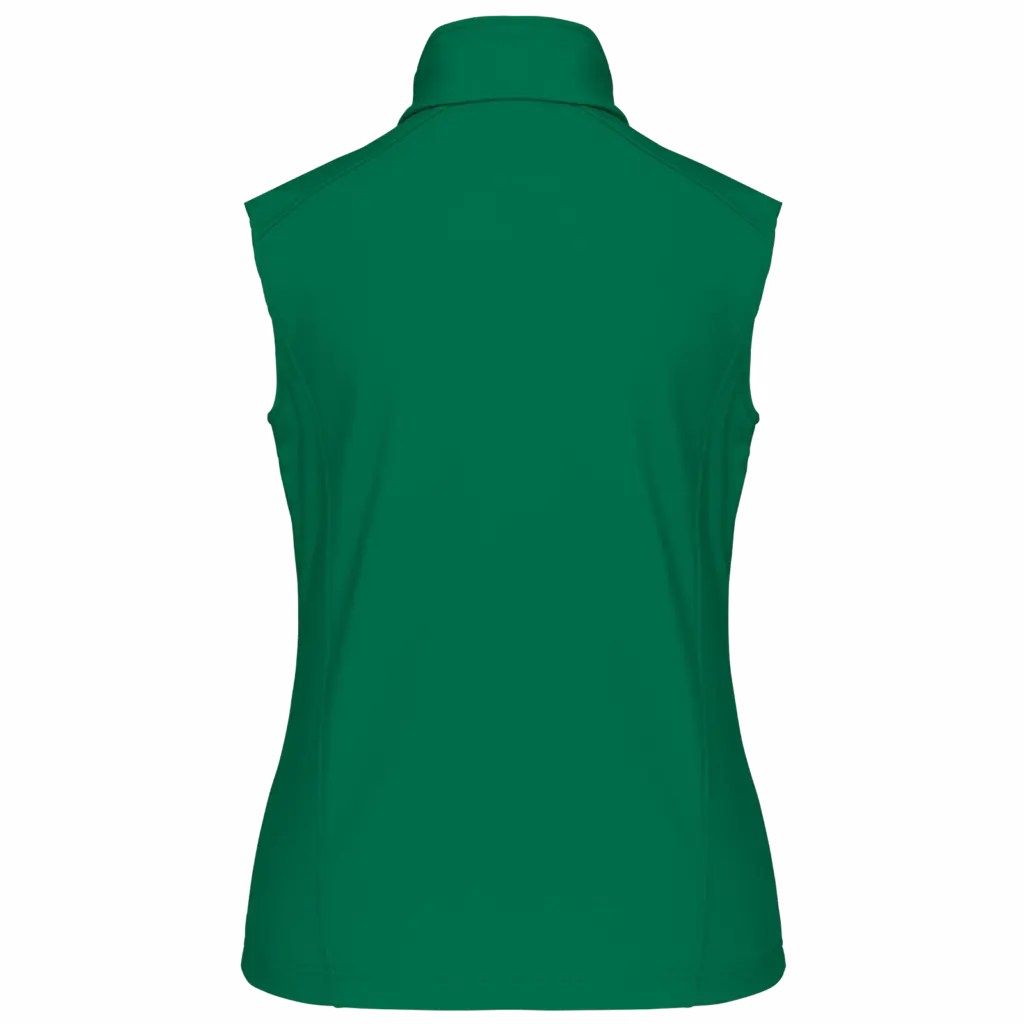 Dames softshell bodywarmer, kelly green — productfoto 26
