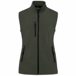 Dames softshell bodywarmer, marl green — productfoto 28