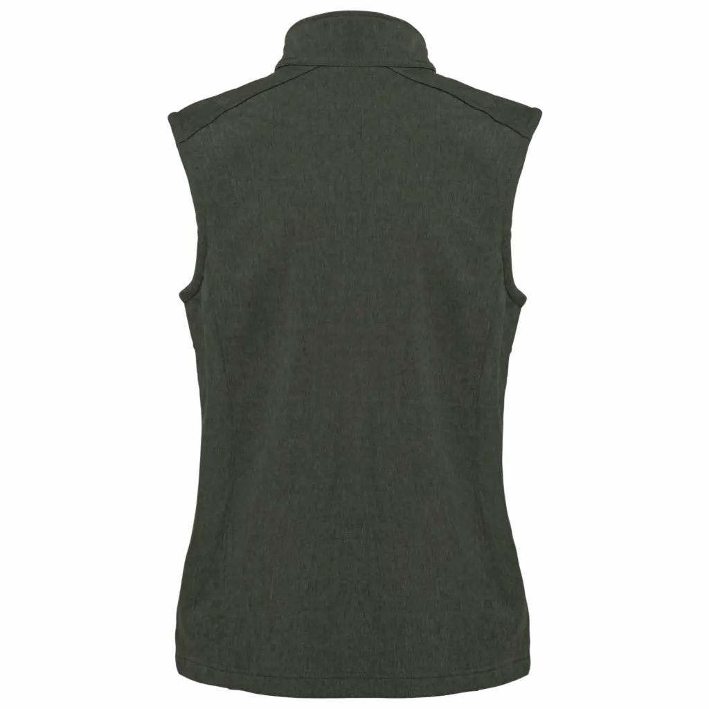 Dames softshell bodywarmer, marl green — productfoto 29
