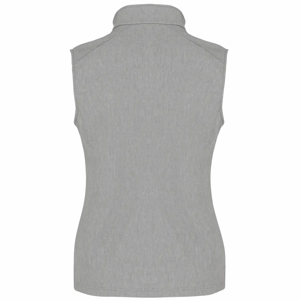 Dames softshell bodywarmer, marl grey — productfoto 32