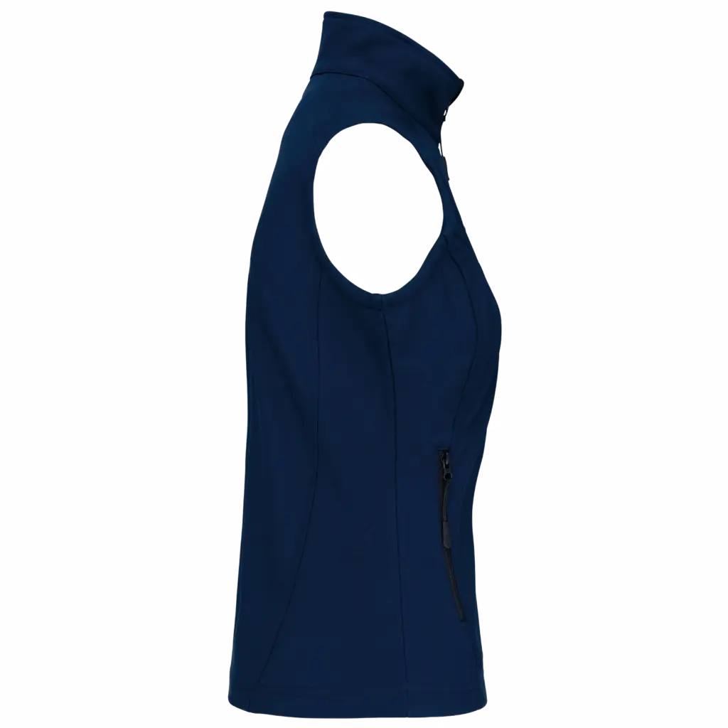 Dames softshell bodywarmer, navy — productfoto 33