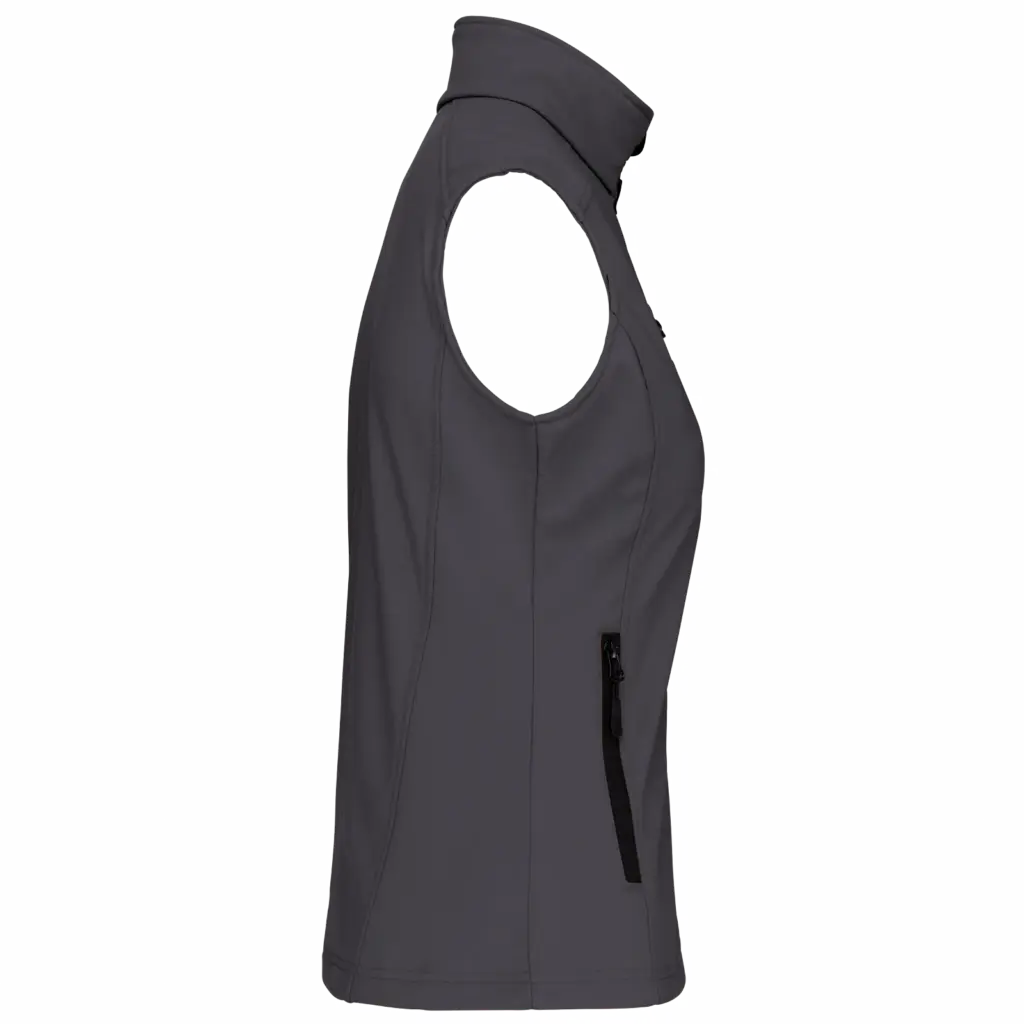Dames softshell bodywarmer, titanium — productfoto 39
