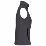 Dames softshell bodywarmer, titanium — productfoto 39