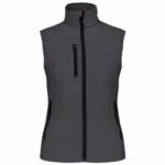 Dames softshell bodywarmer, titanium — productfoto 40
