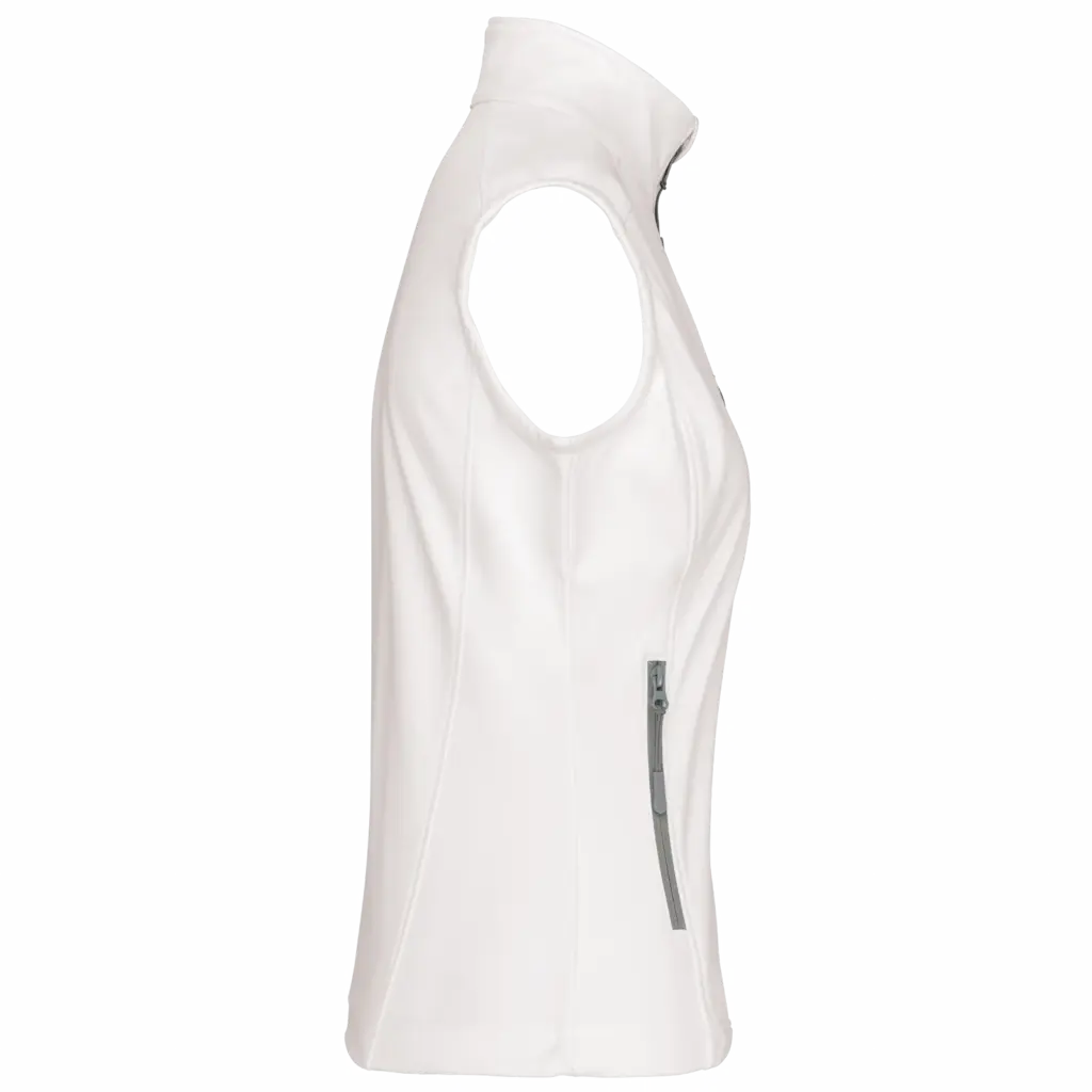 Dames softshell bodywarmer, white — productfoto 42
