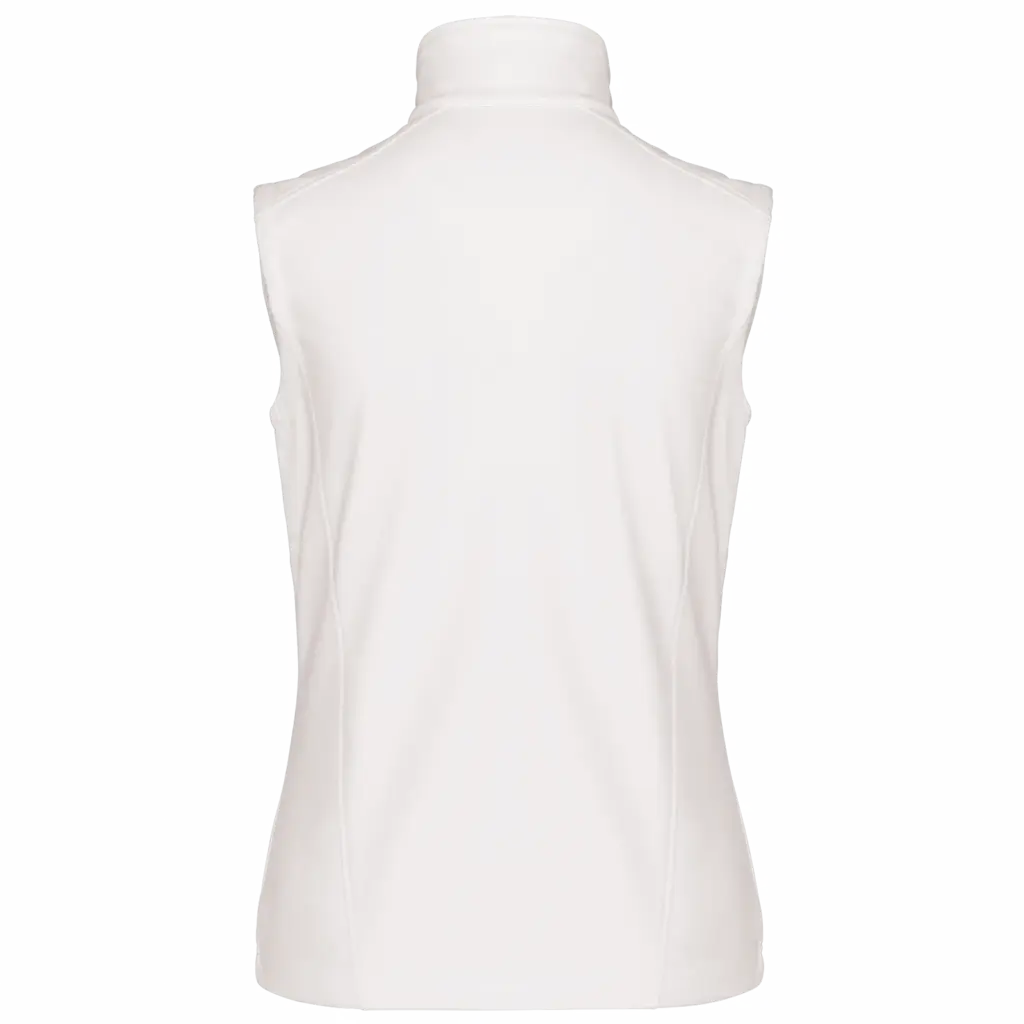 Dames softshell bodywarmer, white — productfoto 44