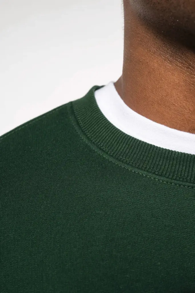 Gerecyclede uniseks sweater met ronde hals — productfoto 4