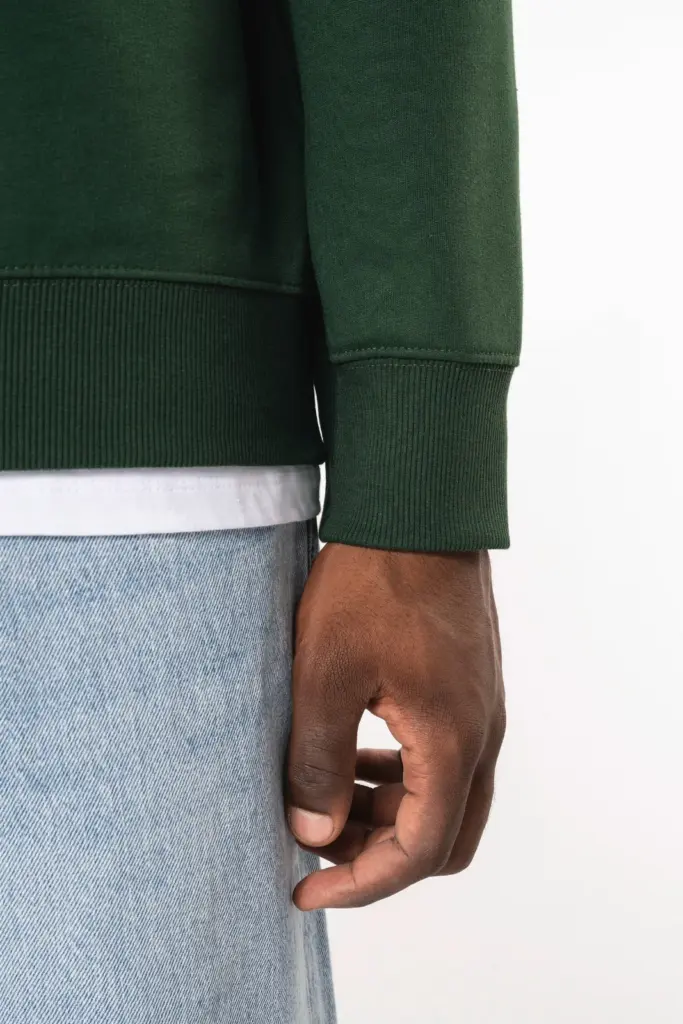 Gerecyclede uniseks sweater met ronde hals — productfoto 5