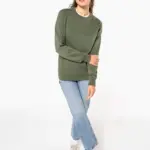 Gerecyclede uniseks sweater met ronde hals — productfoto 9