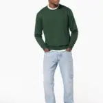 Gerecyclede uniseks sweater met ronde hals — productfoto 14