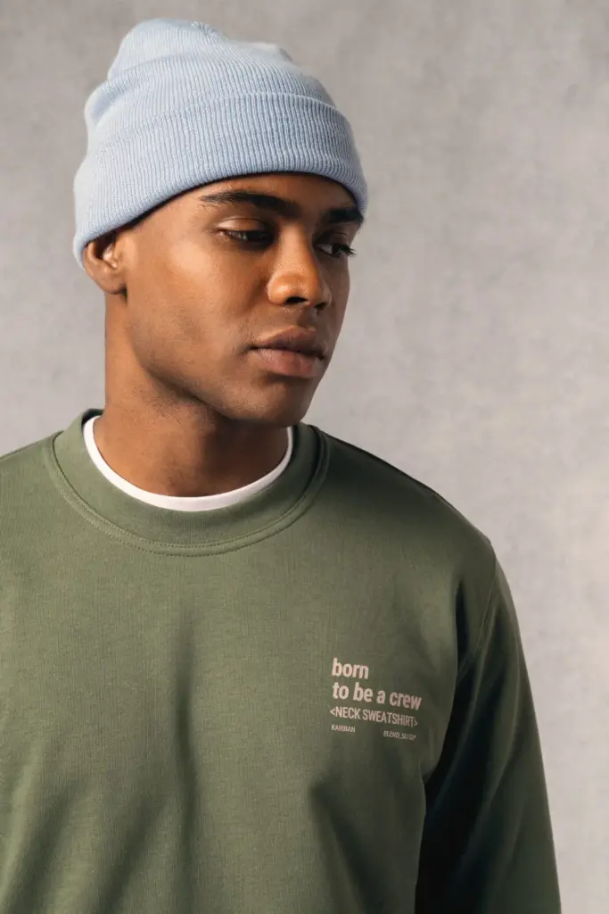 Gerecyclede uniseks sweater met ronde hals — productfoto 16