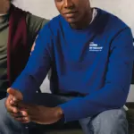 Gerecyclede uniseks sweater met ronde hals — productfoto 22
