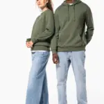 Gerecyclede uniseks sweater met ronde hals — productfoto 24
