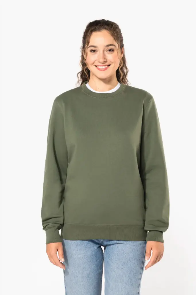 Gerecyclede uniseks sweater met ronde hals — productfoto 27
