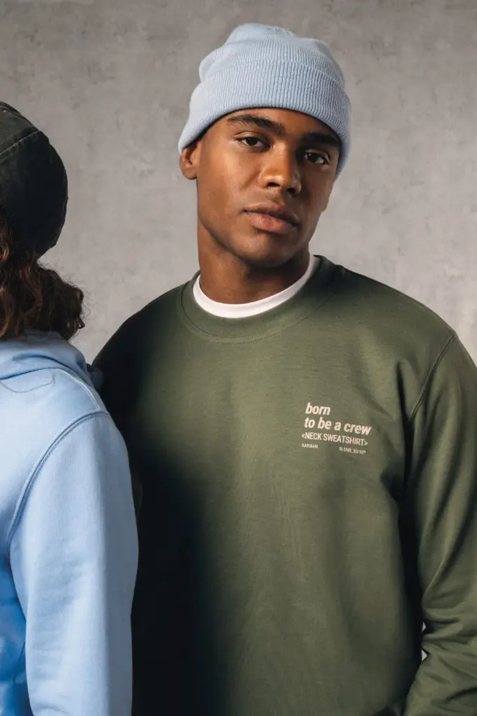 Gerecyclede uniseks sweater met ronde hals — productfoto 28