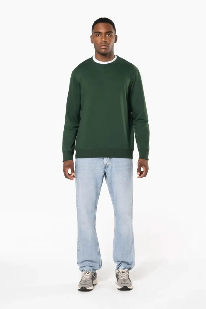 Gerecyclede uniseks sweater met ronde hals — productfoto 29