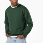 Gerecyclede uniseks sweater met ronde hals — productfoto 30
