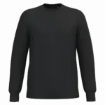 Gerecyclede uniseks sweater met ronde hals, black — productfoto 36