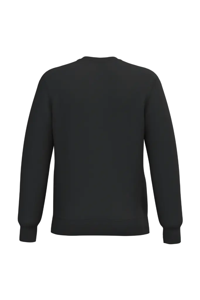 Gerecyclede uniseks sweater met ronde hals, black — productfoto 37