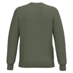 Gerecyclede uniseks sweater met ronde hals, caper green — productfoto 40