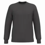 Gerecyclede uniseks sweater met ronde hals, dark grey — productfoto 42