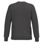 Gerecyclede uniseks sweater met ronde hals, dark grey — productfoto 43