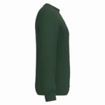 Gerecyclede uniseks sweater met ronde hals, forest green — productfoto 44