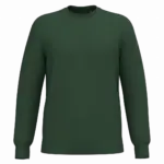 Gerecyclede uniseks sweater met ronde hals, forest green — productfoto 45