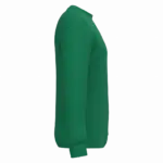 Gerecyclede uniseks sweater met ronde hals, kelly green — productfoto 47