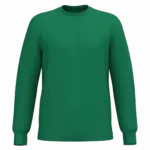 Gerecyclede uniseks sweater met ronde hals, kelly green — productfoto 48