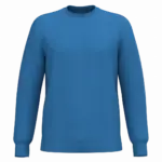 Gerecyclede uniseks sweater met ronde hals, light royal blue — productfoto 51