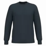 Gerecyclede uniseks sweater met ronde hals, navy — productfoto 57