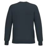 Gerecyclede uniseks sweater met ronde hals, navy — productfoto 58