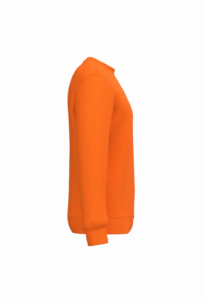 Gerecyclede uniseks sweater met ronde hals, orange — productfoto 59