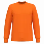 Gerecyclede uniseks sweater met ronde hals, orange — productfoto 60