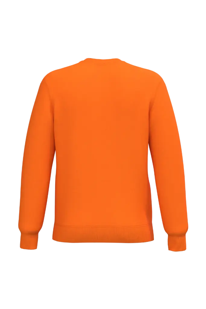 Gerecyclede uniseks sweater met ronde hals, orange — productfoto 61