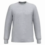 Gerecyclede uniseks sweater met ronde hals, oxford grey — productfoto 63