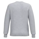Gerecyclede uniseks sweater met ronde hals, oxford grey — productfoto 64