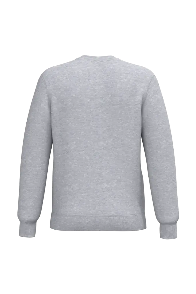 Gerecyclede uniseks sweater met ronde hals, oxford grey — productfoto 64
