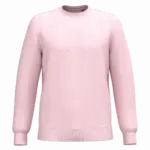 Gerecyclede uniseks sweater met ronde hals, pale pink — productfoto 66