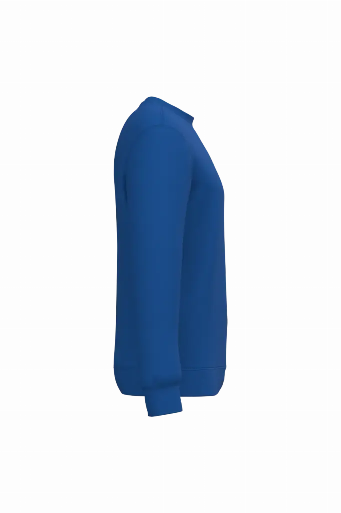 Gerecyclede uniseks sweater met ronde hals, royal blue — productfoto 71