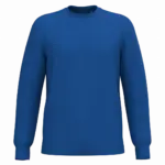 Gerecyclede uniseks sweater met ronde hals, royal blue — productfoto 72