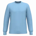 Gerecyclede uniseks sweater met ronde hals, sky blue — productfoto 75